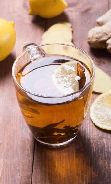 Zencefilli ve limonlu çay