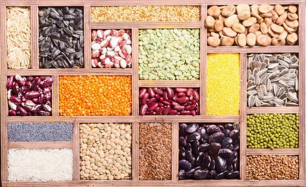 Renkli Hububat ve fasulye