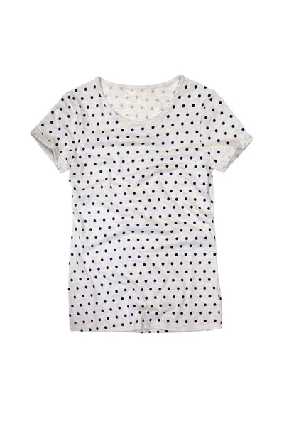 Camiseta Verão Feminino Isolado Fundo Branco — Fotografia de Stock