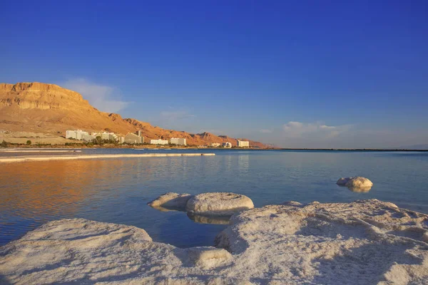 Salt Deposits Typical Landscape Dead Sea Israel — Stock Photo, Image