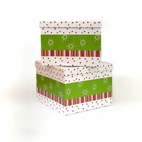 Gift box in various angles on a white background — Stock Photo, Image