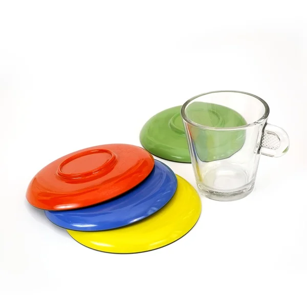 Cups and saucers for coffee — Stock Photo, Image