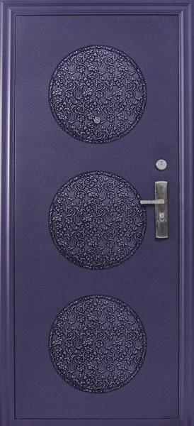 Drzwi zewnętrzne metalowe — Zdjęcie stockowe