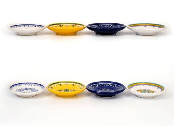 Porcellana decorativa piccoli piatti — Foto Stock