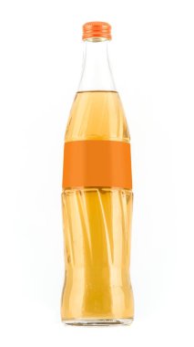 Limonata şişe beyaz bir arka plan üzerinde