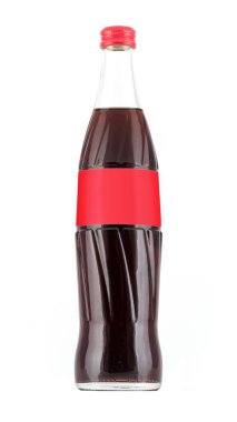Limonata şişe beyaz bir arka plan üzerinde