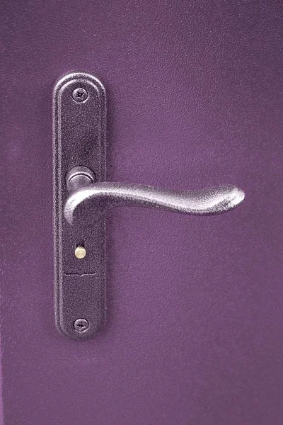 Metal door handle — Stock Photo, Image