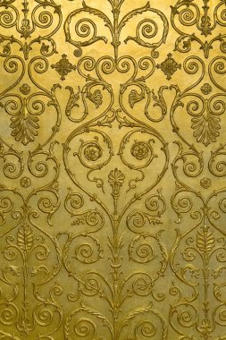 Soyut desen ile altın duvar kağıdı