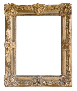 yaldızlı ahşap çerçeve