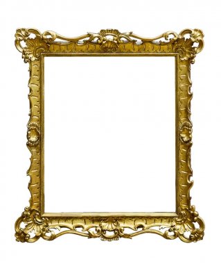 yaldızlı ahşap çerçeve