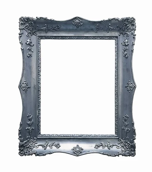 Zilver houten frame — Stockfoto