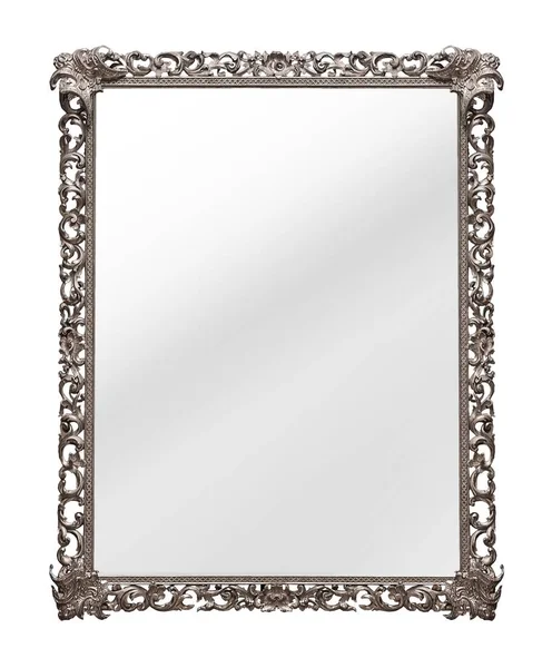 Miroir en bois argent — Photo