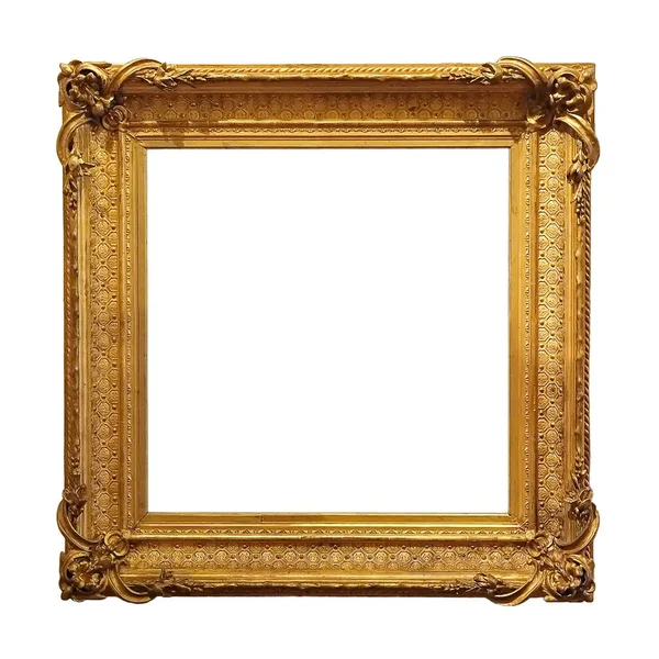 Gold wooden frame — Stock Photo, Image