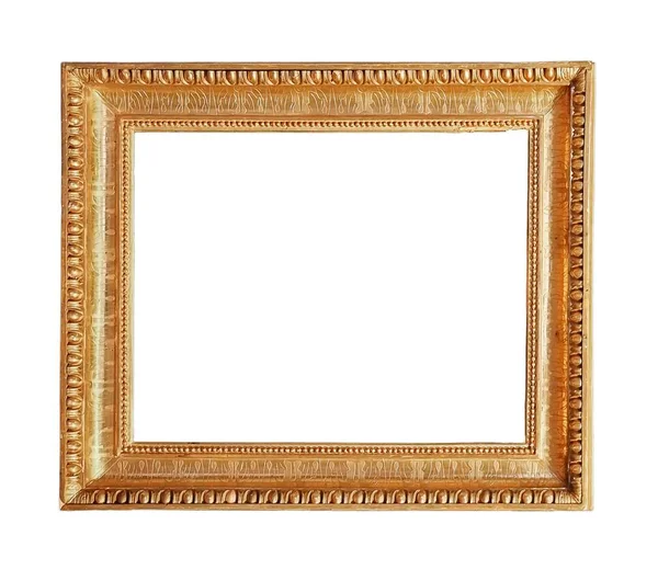 Gold wooden frame — Stock Photo, Image