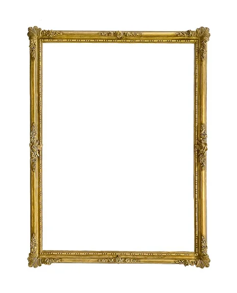 Gold wooden frame — Stock Photo, Image