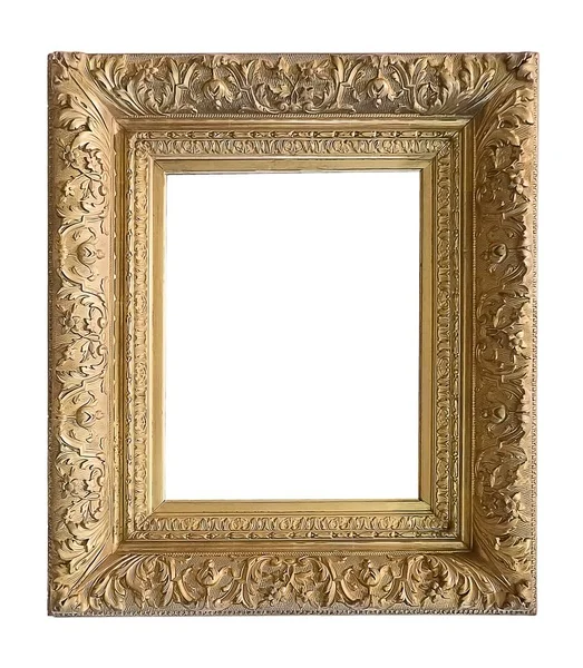 Gold wooden frame — Stock Photo, Image