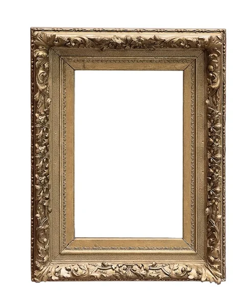 Gold wooden frame — Stock Photo, Image