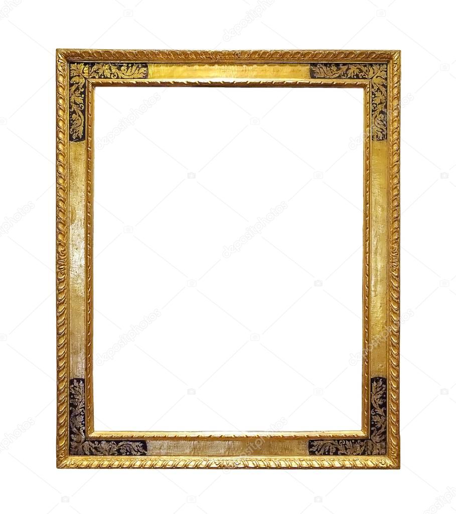 Gold wooden frame