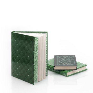 Beyaz arkaplan üzerine kitap aç