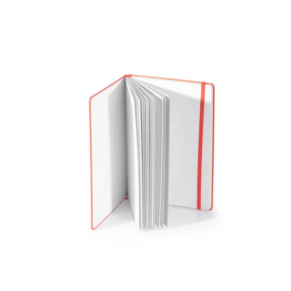 Open book on white background — Stock Photo, Image
