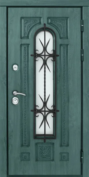 Bejárati ajtó (fém ajtó) — Stock Fotó