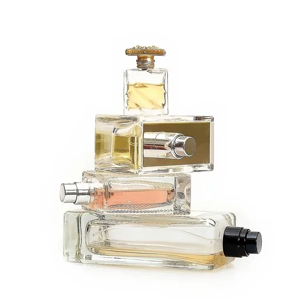 Pila de frascos de perfume — Foto de Stock