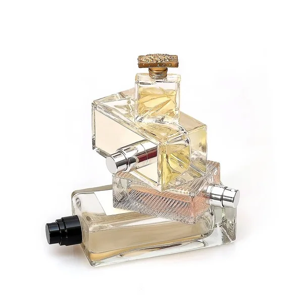Pila de frascos de perfume — Foto de Stock