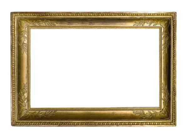 A festmények, a tükör vagy a fényképek aranyozott keretben — Stock Fotó