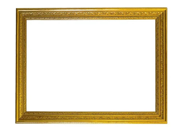Gilded frame for paintings, mirrors or photos — Stock Photo, Image