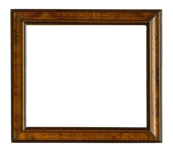 Dřevěný rám pro obrazy, zrcadla nebo fotografie — Stock fotografie