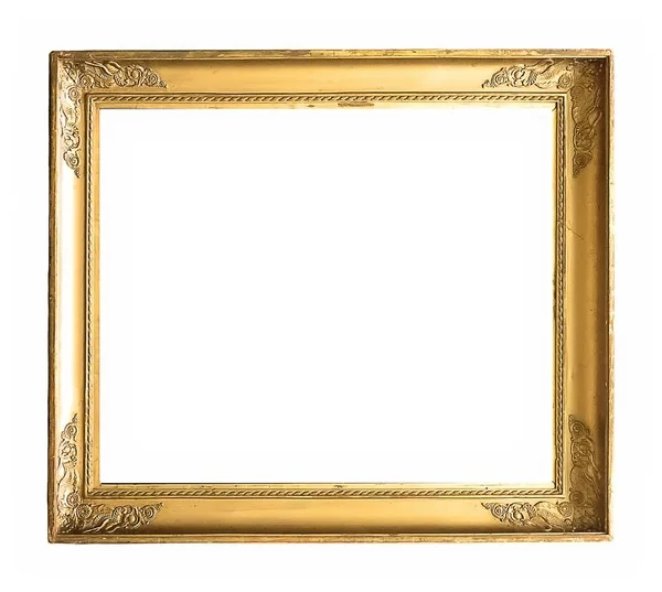Cornice per quadri, specchi o foto su sfondo bianco — Foto Stock