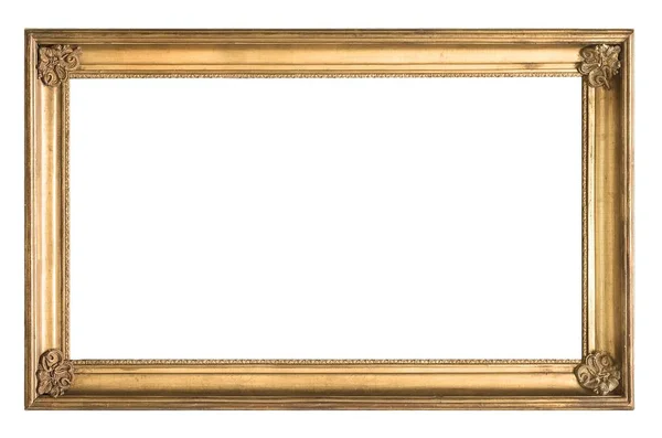 Ram för tavlor, speglar eller foton på vit bakgrund — Stockfoto