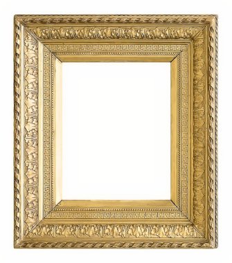 Beyaz arka plan üzerinde izole yaldızlı çerçeve