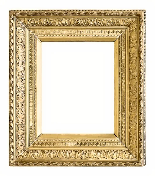 Beyaz arka plan üzerinde izole yaldızlı çerçeve