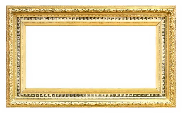Gilded frame isolated on white background — Stock Photo, Image