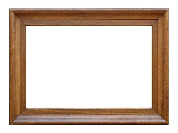 Marco de madera aislado sobre fondo blanco — Foto de Stock