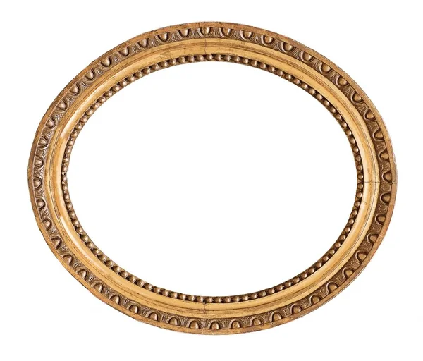 altın çerçeve beyaz arkaplanda izole edildi