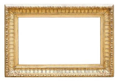 Beyaz arka plan üzerinde izole yaldızlı çerçeve