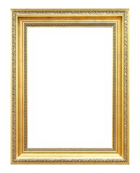 Beyaz arka plan üzerinde izole yaldızlı çerçeve