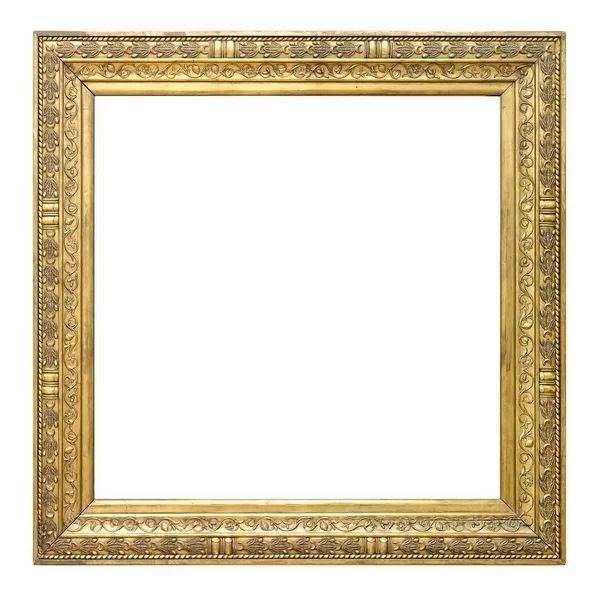 Beyaz arka plan üzerinde izole yaldızlı çerçeve