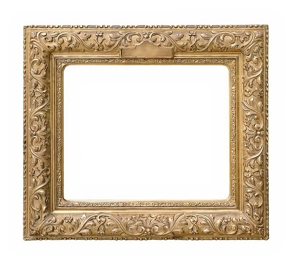 Beyaz arka plan üzerinde izole yaldızlı çerçeve