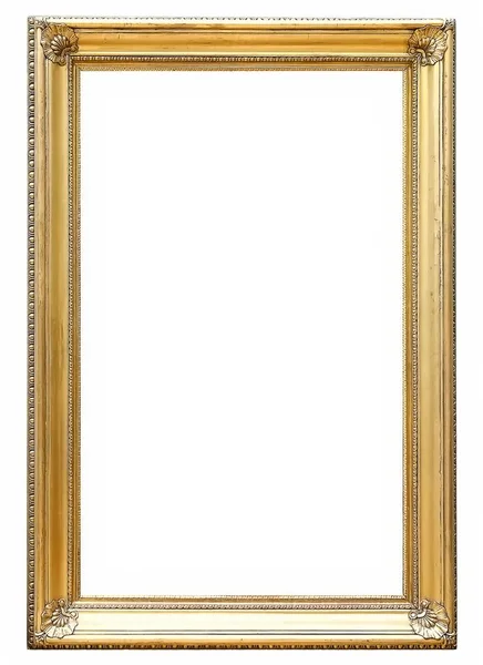 Beyaz arka plan üzerinde izole yaldızlı çerçeve