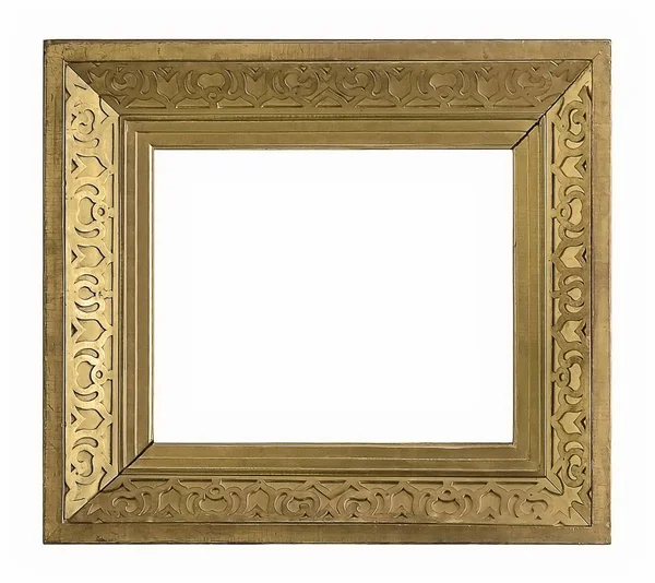 Beyaz arka plan üzerinde izole yaldızlı çerçeve