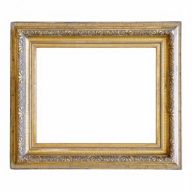 Beyaz arka plan üzerinde izole yaldızlı çerçeve