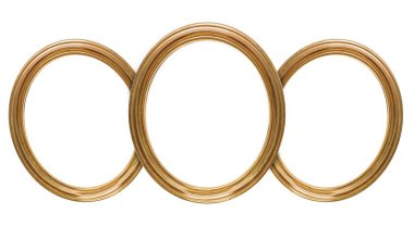 Beyaz arka plan üzerinde izole yaldızlı çerçeve