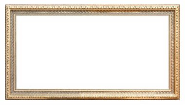 Beyaz arka plan üzerinde izole yaldızlı çerçeve