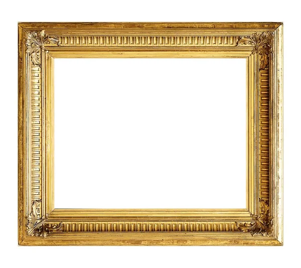 Beyaz arka plan üzerinde izole yaldızlı çerçeve