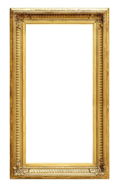 Gilded frame isolated on white background — Stock Photo, Image