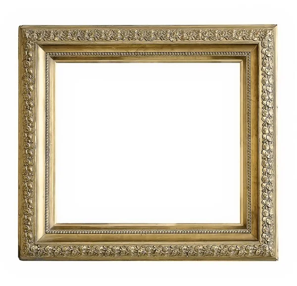 Beyaz arka plan üzerinde izole yaldızlı çerçeve