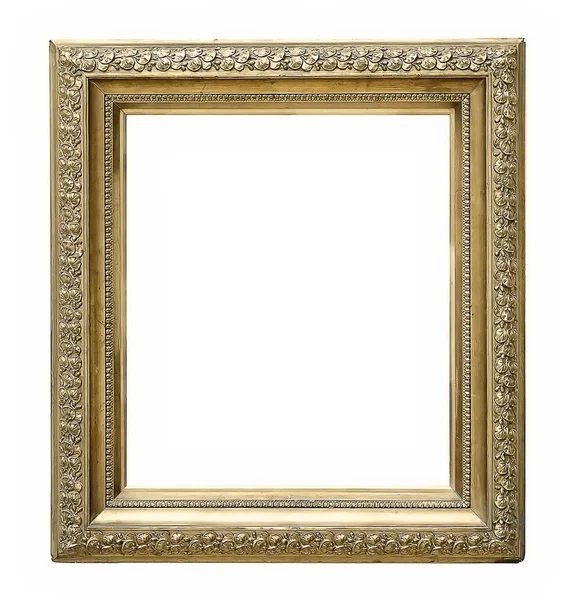 Beyaz arka plan üzerinde izole yaldızlı çerçeve